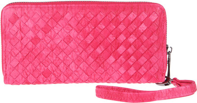 Fur Jaden Women Pink Artificial Leather Wallet(8 Card Slots)