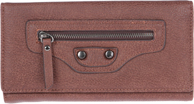 Fur Jaden Women Casual Brown Artificial Leather Wallet(8 Card Slots)