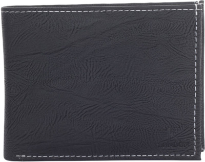 

K London Men Black Artificial Leather Wallet(4 Card Slots)
