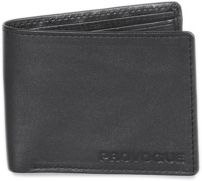

Provogue Men Black Genuine Leather Wallet(3 Card Slots)