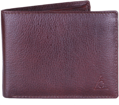 

La Cuero Men Brown Genuine Leather Wallet(10 Card Slots)