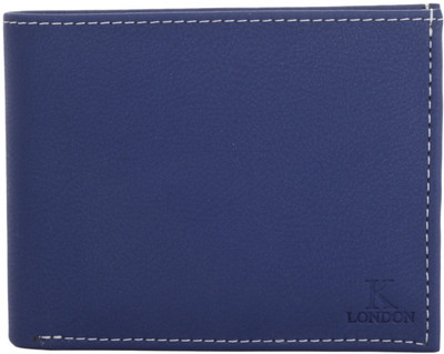 

K London Men Blue Artificial Leather Wallet(4 Card Slots)