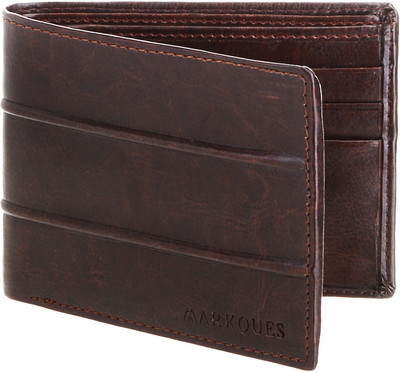 

MarkQues Men Brown Artificial Leather Wallet(9 Card Slots), Brown-02