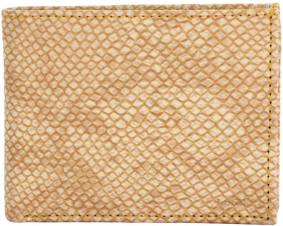 

K London Men Beige Artificial Leather Wallet(4 Card Slots)