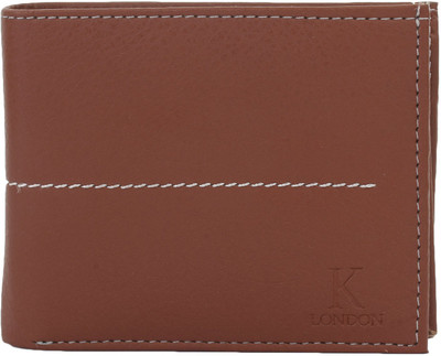 

K London Men Brown Artificial Leather Wallet(3 Card Slots)