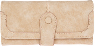 

Fur Jaden Women Beige Artificial Leather Wallet(8 Card Slots)
