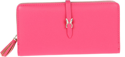 

Fur Jaden Women Pink Artificial Leather Wallet(8 Card Slots)