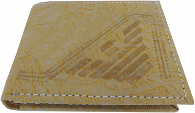 

Alive Men Yellow Artificial Leather Wallet(3 Card Slots)