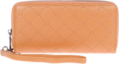 Fur Jaden Women Casual Beige Artificial Leather Wallet(8 Card Slots), Yellow