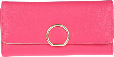 

Fur Jaden Women Casual Pink Artificial Leather Wallet(8 Card Slots)