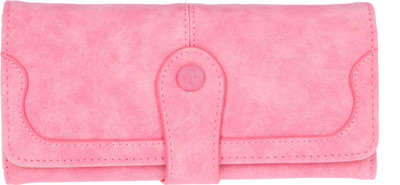 

Fur Jaden Women Casual Pink Artificial Leather Wallet(8 Card Slots)