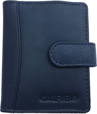 

Calfnero Men Blue Genuine Leather Card Holder(6 Card Slots), 602-navy-card cases