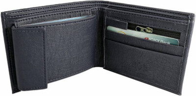 

vARIETY Men Black Genuine Leather Wallet(9 Card Slots)