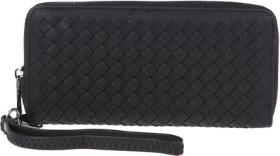 

Fur Jaden Women Black Artificial Leather Wallet(8 Card Slots)