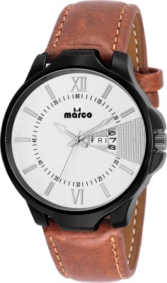 MARCO DAY N DATE MR-GR3058-WHT-BRW Watch  - For Men   Watches  (Marco)