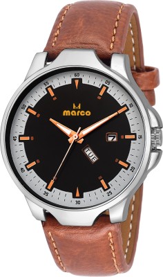 MARCO DAY N DATE MR-GR3065-BLK-BRW Watch  - For Men   Watches  (Marco)