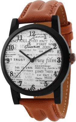 Jack Klein Stylish Round Dial Brown pu Strap Watch  - For Men   Watches  (Jack Klein)