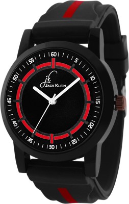 Jack Klein Trendy Round red Dial Silicone Strap Watch  - For Men   Watches  (Jack Klein)