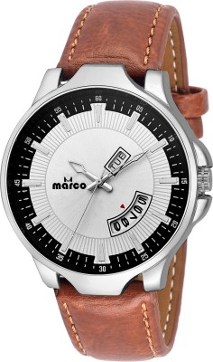 MARCO DAY N DATE MR-GR3067-WHT-BRW Watch  - For Men   Watches  (Marco)