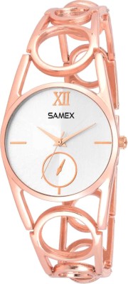 SAMEX PARTY WEAR ROSE GOLD BRACELET WOMEN WATCH DESIGNER NEW GUES SWISS DISCOUNTED LADIES WATCH Watch  - For Girls   Watches  (SAMEX)