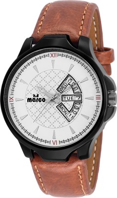 MARCO DAY N DATE MR-GR3059-WHT-BRW Watch  - For Men   Watches  (Marco)