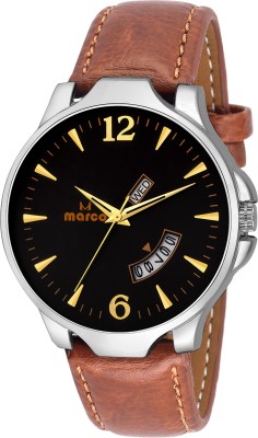 MARCO DAY N DATE MR-GR3066-BLK-BRW Watch  - For Men   Watches  (Marco)