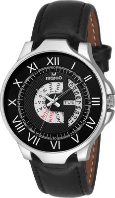 MARCO DAY N DATE MR-GR3042-BLK-BLK Watch  - For Men   Watches  (Marco)