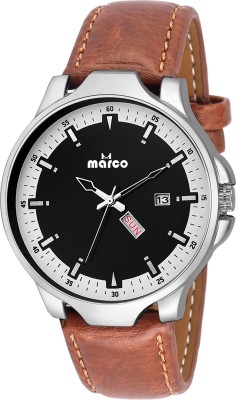 MARCO DAY N DATE MR-GR3067-WHT-BRW Watch  - For Men   Watches  (Marco)