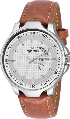 MARCO DAY N DATE MR-GR3069-WHT-BRW Watch  - For Men   Watches  (Marco)