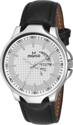 MARCO DAY N DATE MR-GR3048-WHT-BLK Watch  - For Men   Watches  (Marco)