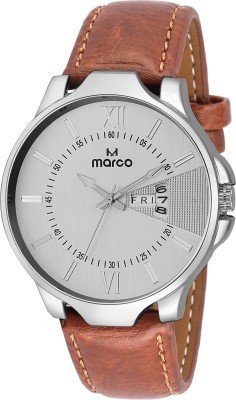 MARCO DAY N DATE MR-GR3061-WHT-BRW Watch  - For Men   Watches  (Marco)