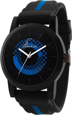 

Jack Klein Trendy Round Blue Dial Silicone Strap Watch - For Boys