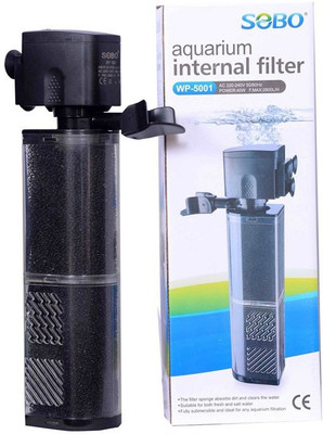 

Sobo WP-5001 Power Aquarium Filter(Mechanical Filtration for Salt Water and Fresh Water)