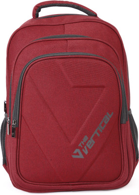 

The Vertical MILESTONE 21 L Laptop Backpack(Black, Maroon), Red