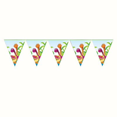 

PARTY PROPZ PENNANT BANNER PACK OF 1/DINOSAUR PARTY DECORATION/DINOSAUR PARTY SUPPLIES/DINOSAUR PARTY ACCESSORIES Pennant Banner(8 ft, Pack of 1)