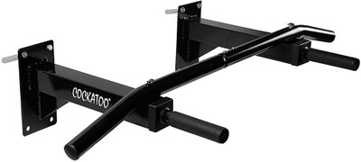 

COCKATOO Wall Mounted Iron Gym Bar, Chin Up Bar, Pull Up Bar Chin-up Bar(Black)