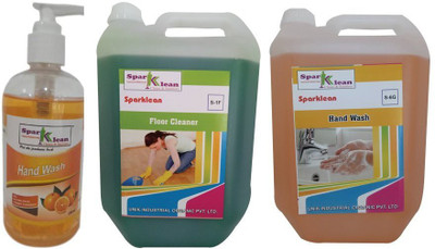 

Sparklean Sparklean 2 Hand Wash & Floor Cleaners Combo (Pack of 3) NO Floor Cleaner(5 L, Pack of 3)