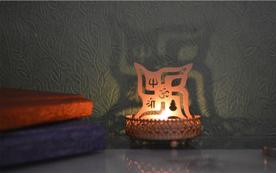 

eCraftIndia Iron Tealight Holder(Gold, Pack of 1)