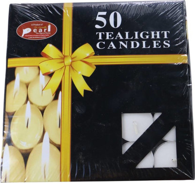 

Shubheksha Tea Light Candles (Pack of 50) Candle(White, Pack of 50)