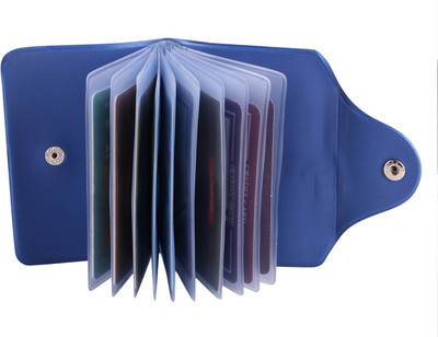 

BYKER Blue-card_hoder-03 10 Card Holder(Set of 1, Blue)