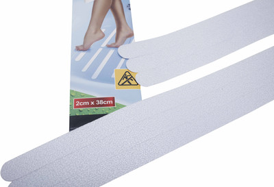 

Lifekrafts Anti Skid Tape 24 Strips Each 38x2 cm Non Slip Tape Anti Skid Tape (Manual)(Set of 24, Clear Transparent)