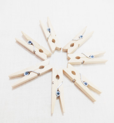 

GOLDEN PHOTO CLIPA SMALL WOODEN CRAFT WOODEN CLIP(Set of 100, WOOD)