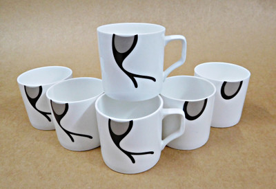 

Reddish Bone China(White, Pack of 6)