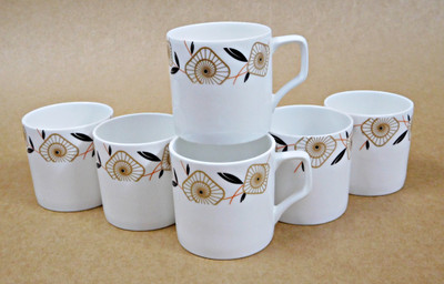 

Reddish Bone China(White, Pack of 6)