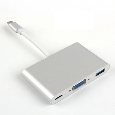 

Oxza USB 3.1 TYPE-C TO USB 3.0 WITH VGA Cable(Compatible with Mobile, Laptop, Tablet, Mp3, Gaming Device, Silver)