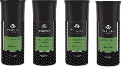 

Yardley Adventure Deo Combo Pack of 4 Deodorant Spray - For Men(150 ml, Pack of 4)