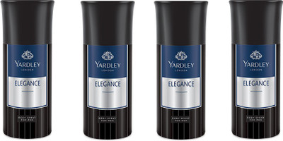 

Yardley Elegance Deo Combo Pack of 4 Deodorant Spray - For Men(150 ml, Pack of 4)