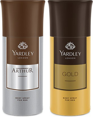 

Yardley 1 Arthur and 1 Gold Deo Combo Pack of 2 Deodorant Spray - For Men(150 ml, Pack of 2)