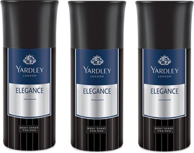 

Yardley Elegance Deo Combo Pack of 3 Deodorant Spray - For Men(150 ml, Pack of 3)