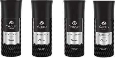 

Yardley Gentlemen Deo Combo Pack of 4 Deodorant Spray - For Men(150 ml, Pack of 4)